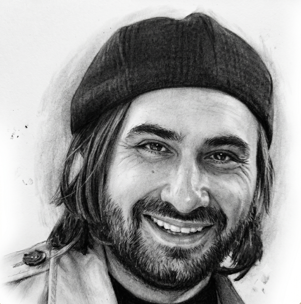 Yazar kara kalem portresi