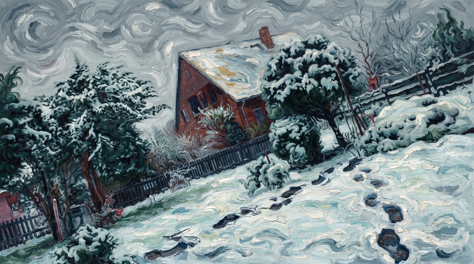 Van Gogh Fırçasıyla Kış Masalı